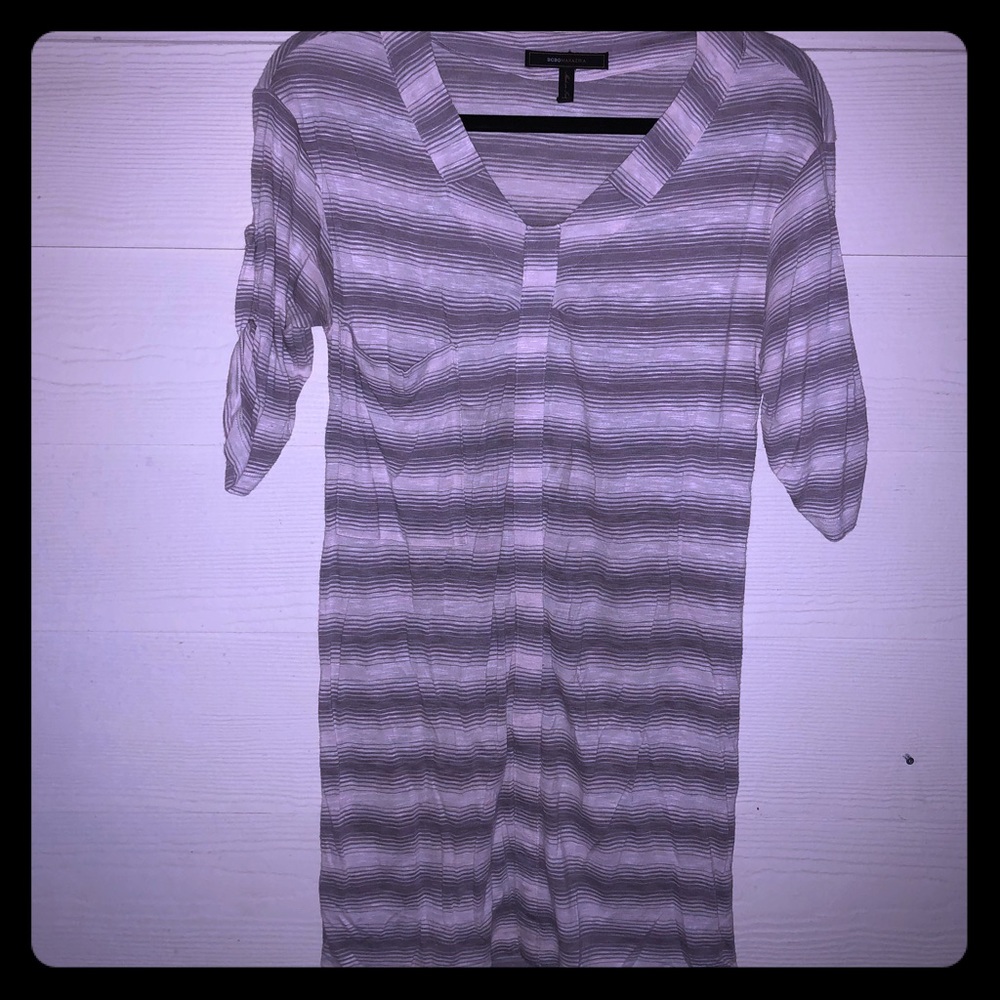 BCBGMaxAzria Brown Plaid Dress XS